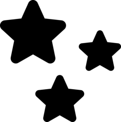 Christmas Stars Line Tracing Svg Vector, Free Vectors File
